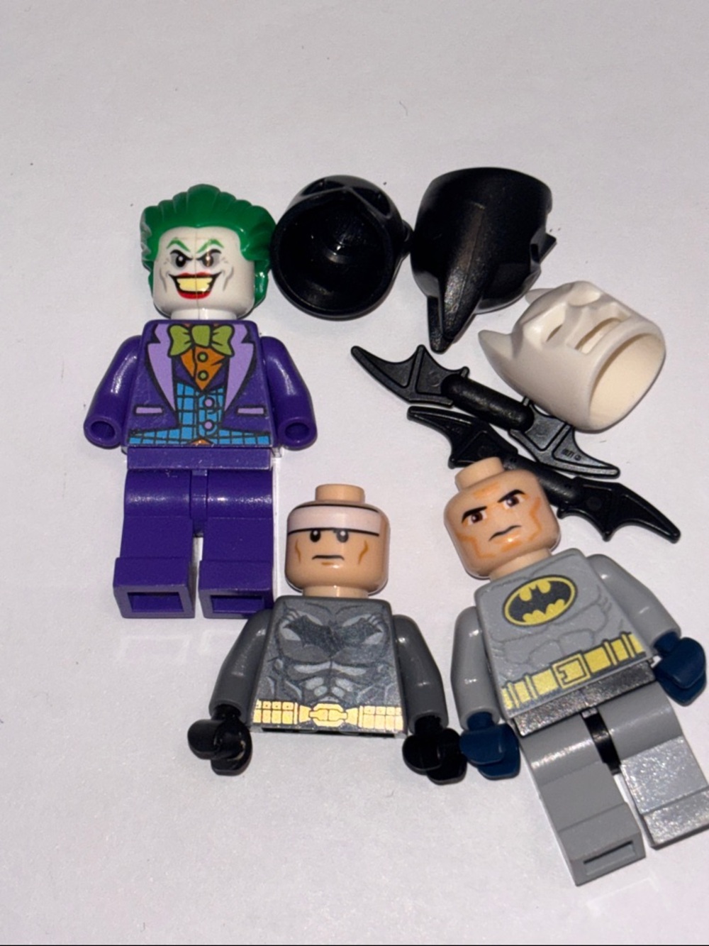 Batman & Joker Mini Figure Set LEGO Batman Lego Joker Lego Batman helmets